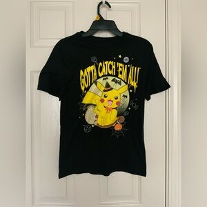NWOT Kid’s Pokémon Black Tee with Yellow Pikachu Design